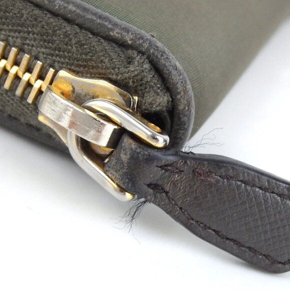 Authentic PRADA 1M0506 logo zip around purse Nylon [Used] - Picture 9 of 14